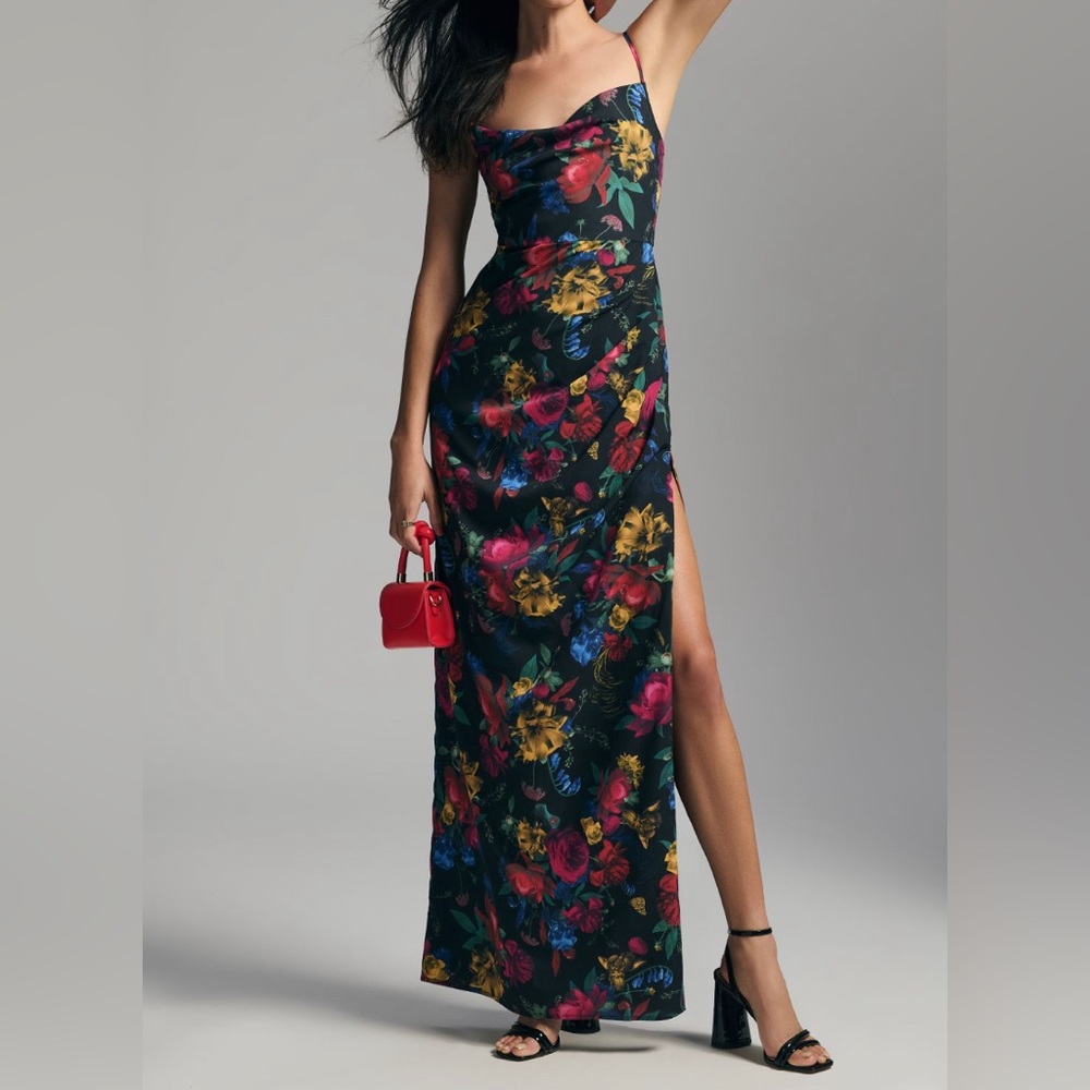 Anthropologie Hutch Pleated Maxi Dress